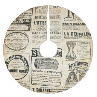 1897 French Newspaper Advertisement Brushed Polyester Tree Skirt