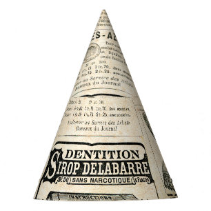 1897 French Newspaper Advertisement Party Hat