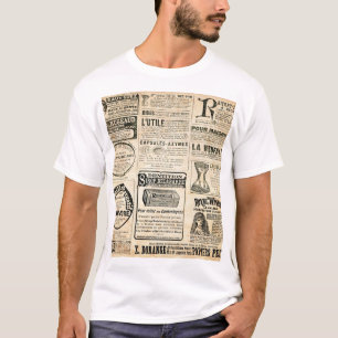 1897 French Newspaper Advertisement T-Shirt