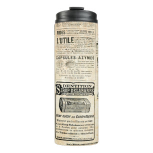 1897 French Newspaper Advertisement Thermal Tumbler
