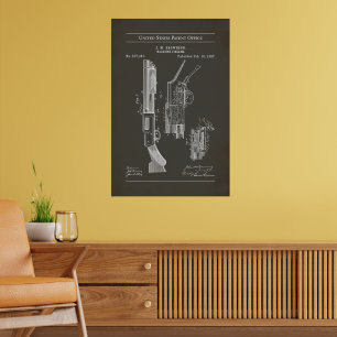 1897 US Patent 577281 - Pump Action Shotgun Poster