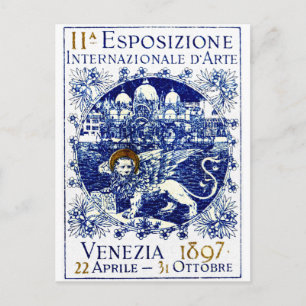1897 Venice Art Poster Postcard