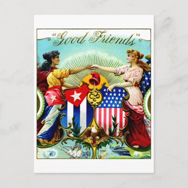 1898 Good Friends Cigars Postcard (Front)
