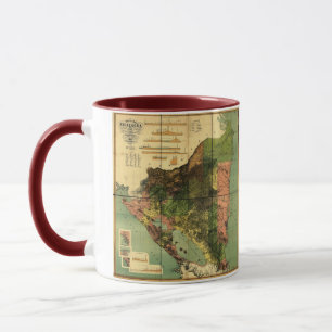 1898 Official Map of Nicaragua Mug