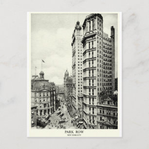 1898 Park Row, New York City Postcard
