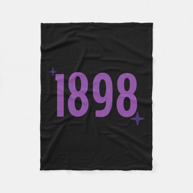 1898 - Purple With Sparkles  Fleece Blanket (Front)
