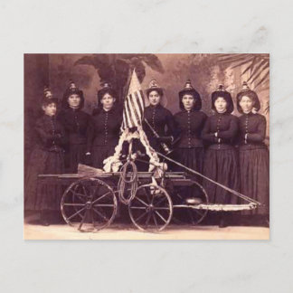 "1899 All Women Fire Dept" Postcard
