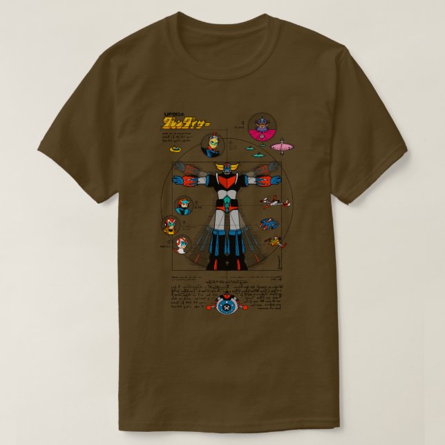 189b Grendizer DaVinci Colour T-Shirt (Design Front)
