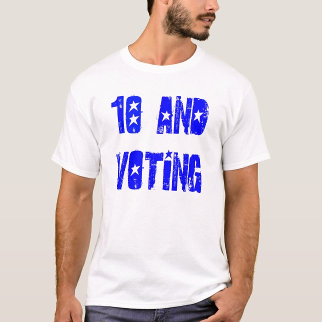 18 and Voting T-Shirt (Front)