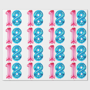 18 Balloons Wrapping Paper