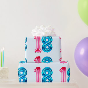 18 Blue Wrapping Paper