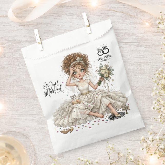 #18 Cute fun bride Favour Bags (Clipped)