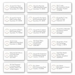 18 Different Recipient Names Addresses Brand Logo