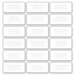 18 Dusty Blue Wedding Guest Recipient Name Address<br><div class="desc">18 Dusty Blue Wedding Guest Recipient Name Address Shipping Labels</div>