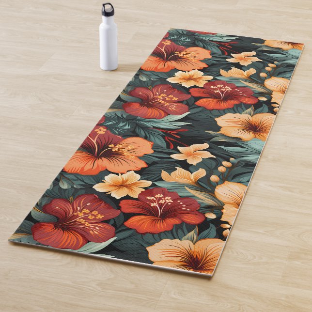 #18 Floral Pattern Yoga Mat (In Situ)