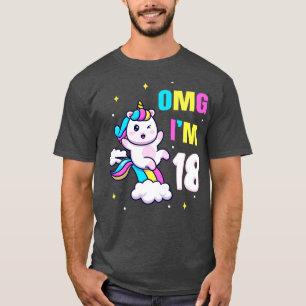 18 Geburtstag Geschenk Mdchen Einhorn T-Shirt