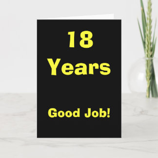 18 Good Job! Card