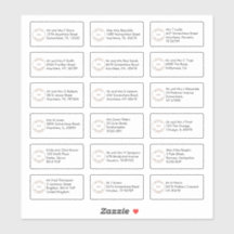 18 Individual Name Address Sans Serif Company Logo