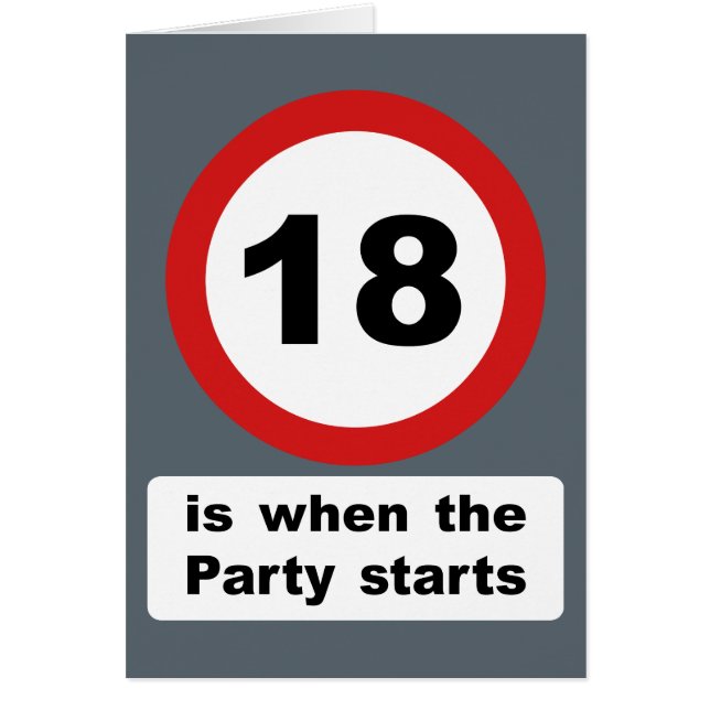 18 is when the Party Starts (Front)