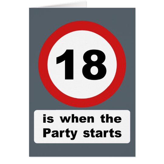 18 is when the Party Starts Card