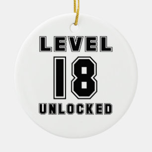 18 Level Unlocked Birthday Ceramic Tree Decoration