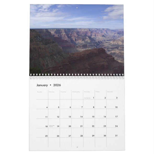 18 Month Grand Canyon 2015- 16 Calendar (Jan 2026)