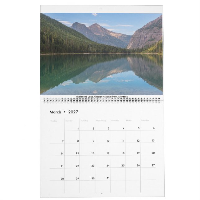 18 month scenic calendar (Mar 2027)
