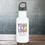 18 oz Personalised Water Bottle with Company Logo<br><div class="desc">Personalise this stainless steel water bottle with your own company logo, slogan, website address, or other custom text. Custom branded water bottles can advertise your business as work gifts and swag. Utilising reusable water bottles in your office can save costs on disposable cups and be more green to the environment....</div>