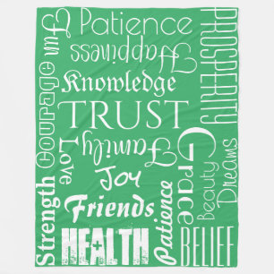 18 Personalised Names or Words Best Wishes fleece