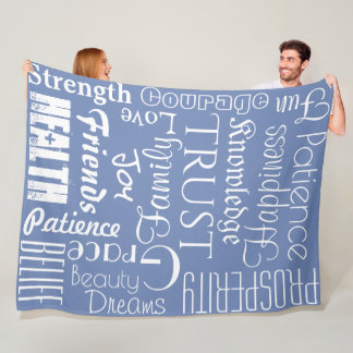 18 Personalised Names or Words Best Wishes fleece