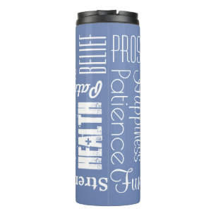 18 Personalised Names or Words Best Wishes Thermal Tumbler