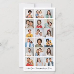 18 Photo Collage Add Your Own Greeting Card