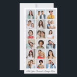 18 Photo Collage Add Your Own Greeting   Card<br><div class="desc">Create your own 18 Photo Collage for Christmas, Birthdays, Weddings, Anniversaries, Graduations, Father's Day, Mother's Day or any other Special Occasion, with our easy-to-use design tool. Add your favourite photos of friends, family, vacations, hobbies and pets and you'll have a stunning, one-of-a-kind photo collage. Our custom photo collage is perfect...</div>