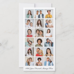 18 Photo Collage Add Your Own Greeting   Card