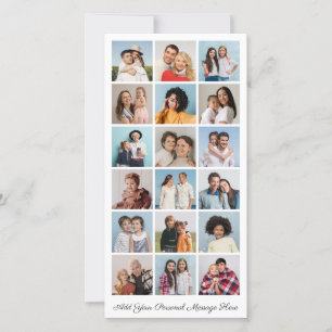18 Photo Collage Add Your Own Greeting   Card