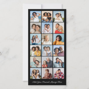 18 Photo Collage Add Your Own Greeting Card