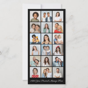 18 Photo Collage Add Your Own Greeting Card