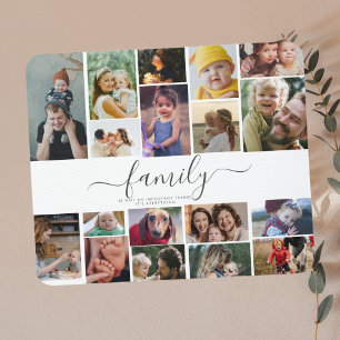 18 Photo Collage Cute Family Love Memory Mouse Mat