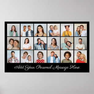 18 Photo Colour Add Your Greeting Editable Colour Poster