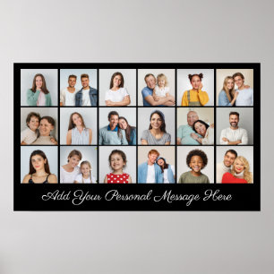 18 Photo Colour Add Your Greeting Editable Colour Poster