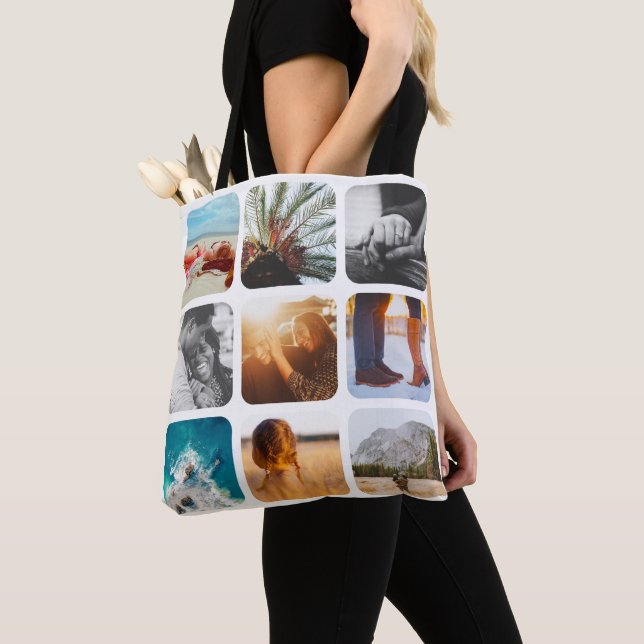 18 Photo Double Sided White Carry Bag (Close Up)