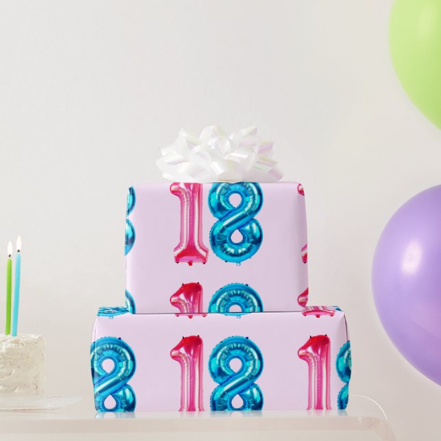 18 Pink Wrapping Paper (Party Gifts)