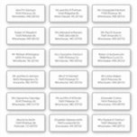 18 Recipient Name Shipping Address Labels<br><div class="desc">Sometimes writing all those individual addresses with a pen can be tedious but these address labels can be customised with each recipient's of your  invitation address or if you want to use as your return address,  simply copy and paste the first address you edit</div>