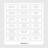 18 Recipient Wedding Guest Name Addresses Serif