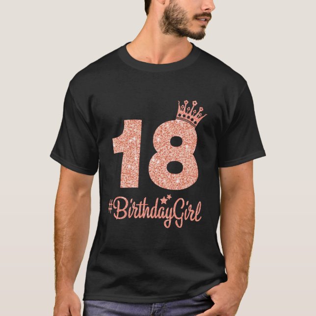 18 Sweet 18Th K Crown For T-Shirt (Front)