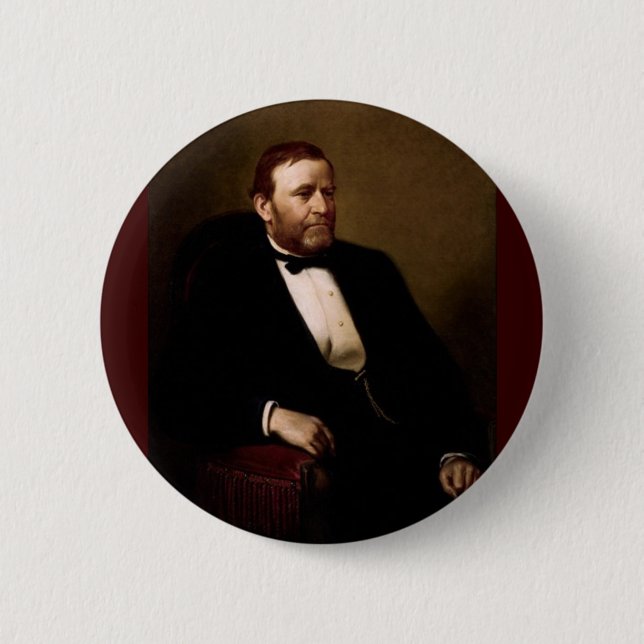 18 Ulysses S. Grant 6 Cm Round Badge (Front)