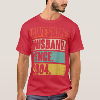 18 Wedding Aniversary Gift For Him Epic Husband Si T-Shirt