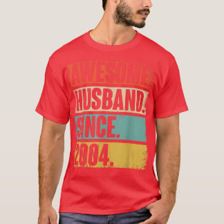18 Wedding Aniversary Gift For Him Epic Husband Si T-Shirt