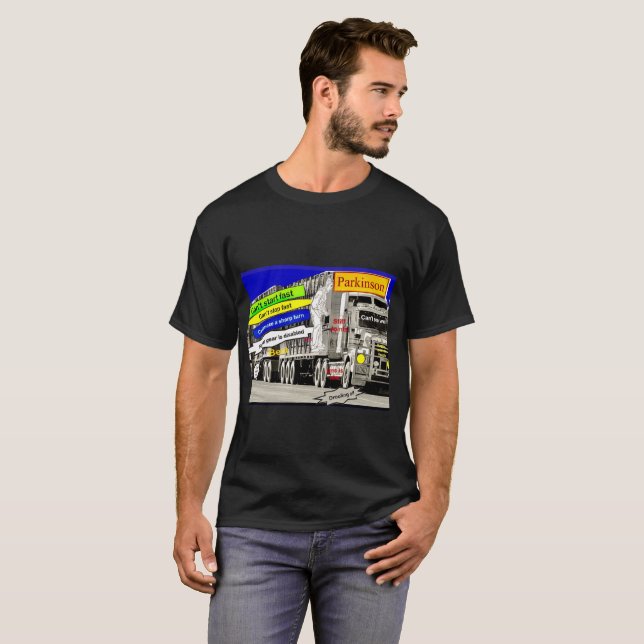 18 wheeler, Parkinson’s T-Shirt (Front Full)