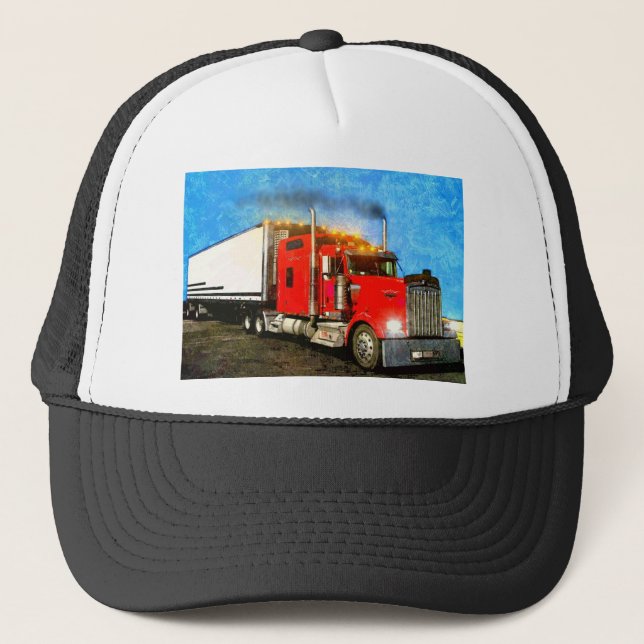 18 Wheeler Trucker Hat (Front)